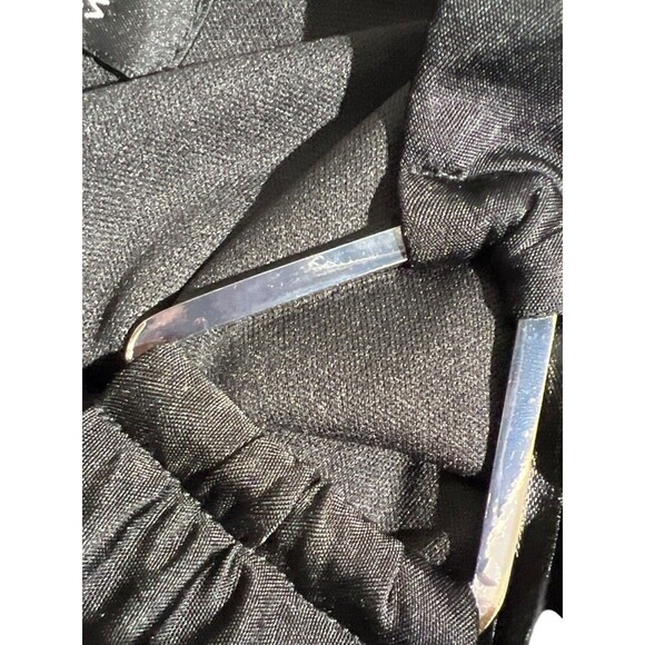 NWT SL Fashion Black drape Women's Y2K Grunge Goth Sz 6 - Picture 9 of 10